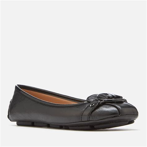 michael kors fulton flats black and white|Michael Kors fulton moc flats.